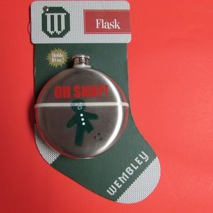 NEW OH SNAP! Wembley Stainless Steel Flask 10 oz
